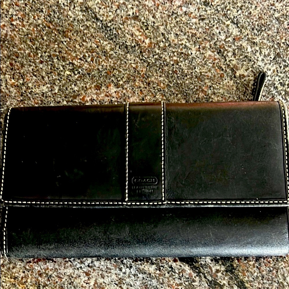 Coach Black Leather Wallet